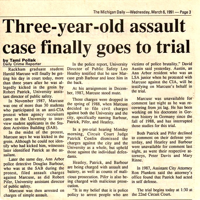 March 1991 article about end of civil suit