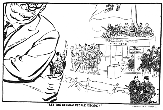 treaty of versailles cartoon. Hist 33D, L 5: 1930s Germany