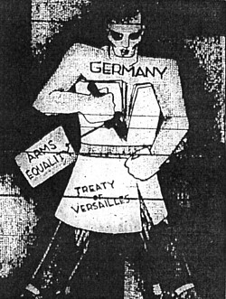 Germany cutting the Versailles treaty's strictures