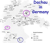 map of camps in Germany