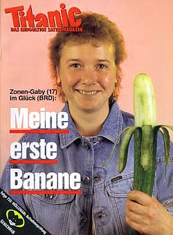"Zonengabi" on Cover of Nov. 1989 satirical magazine