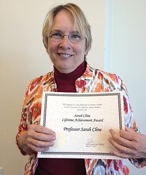 Prof. Cline with LAIS award