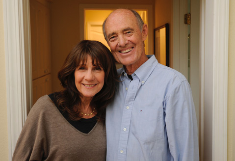 Robin and Robert Jones pictured in a home