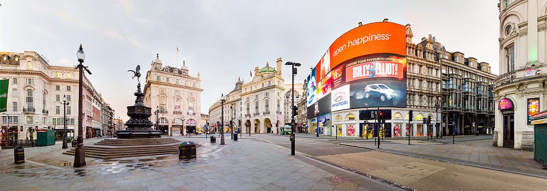 Piccadilly Circus at Dawn