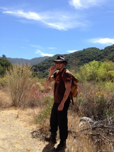 Photo of Elijah Bender in desert