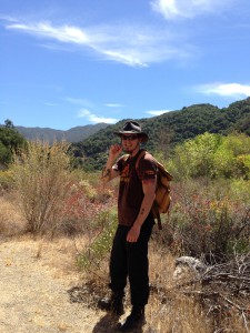 Photo of Elijah Bender in desert