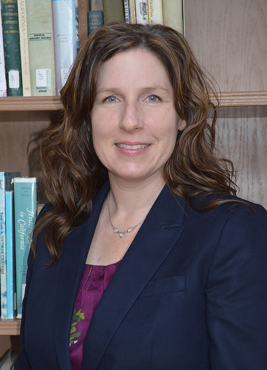 Anne Petersen bookcase filled with books