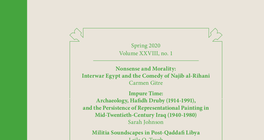 Arab Studies Journal, Spring 2020: Volume XXVIII, no. 1