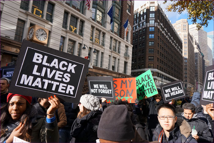 Black Lives Matter protesters