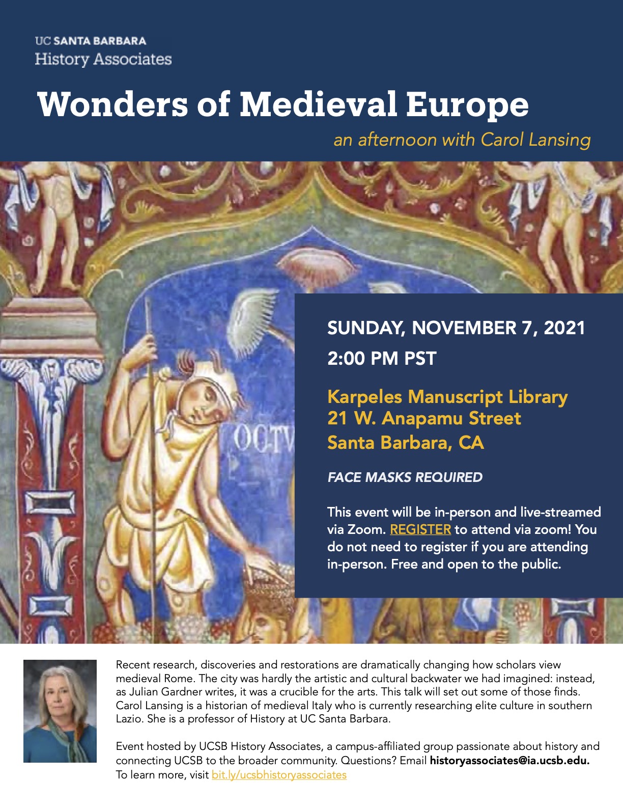 History Associates “Wonders of Medieval Rome” Talk by Carol Lansing