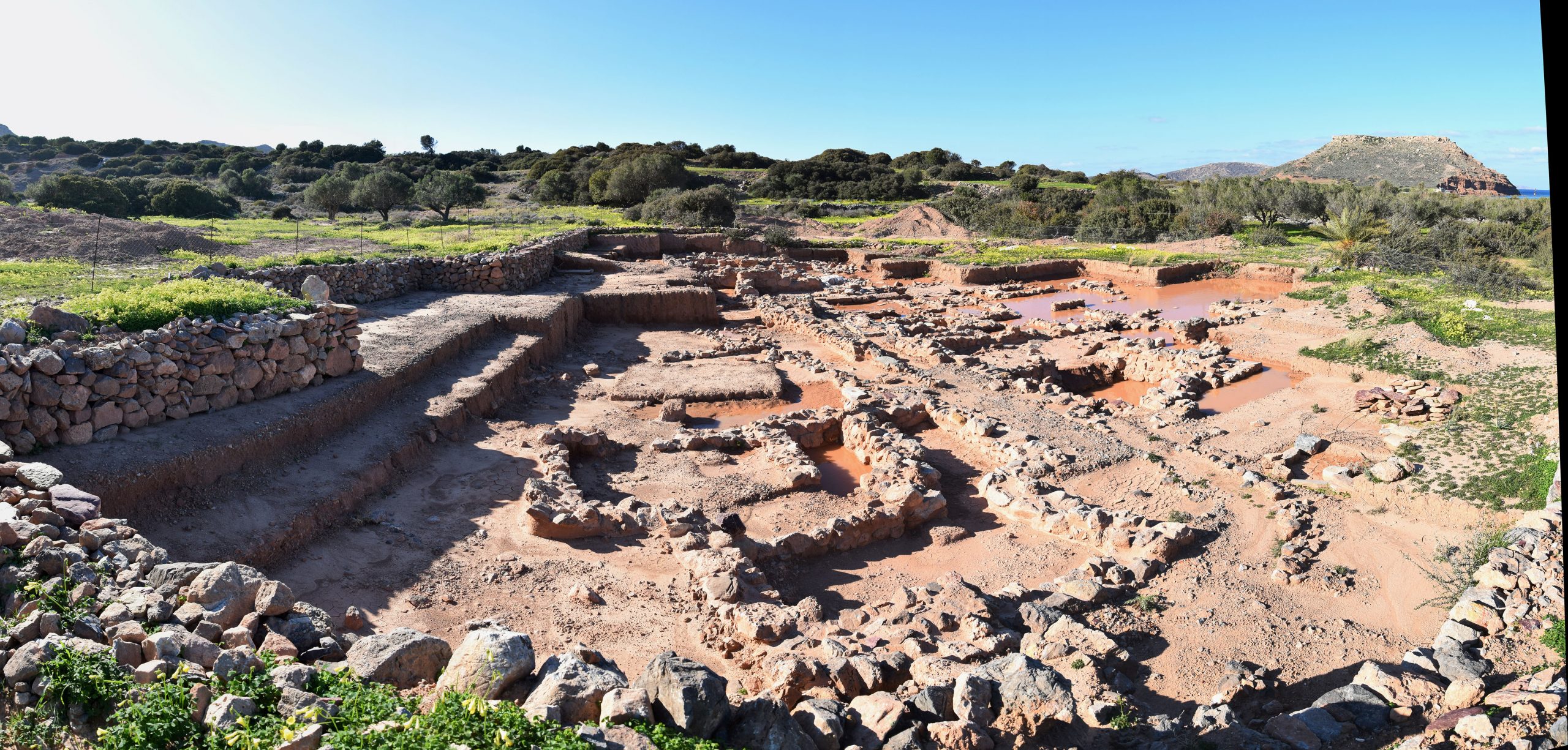 Knappett-Minoan houses ruins at Palaikastro