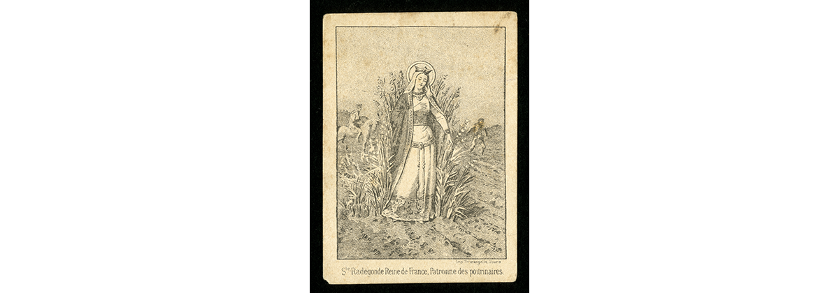Saint Radegund Queen of France, Patroness of the Consumptives illustration