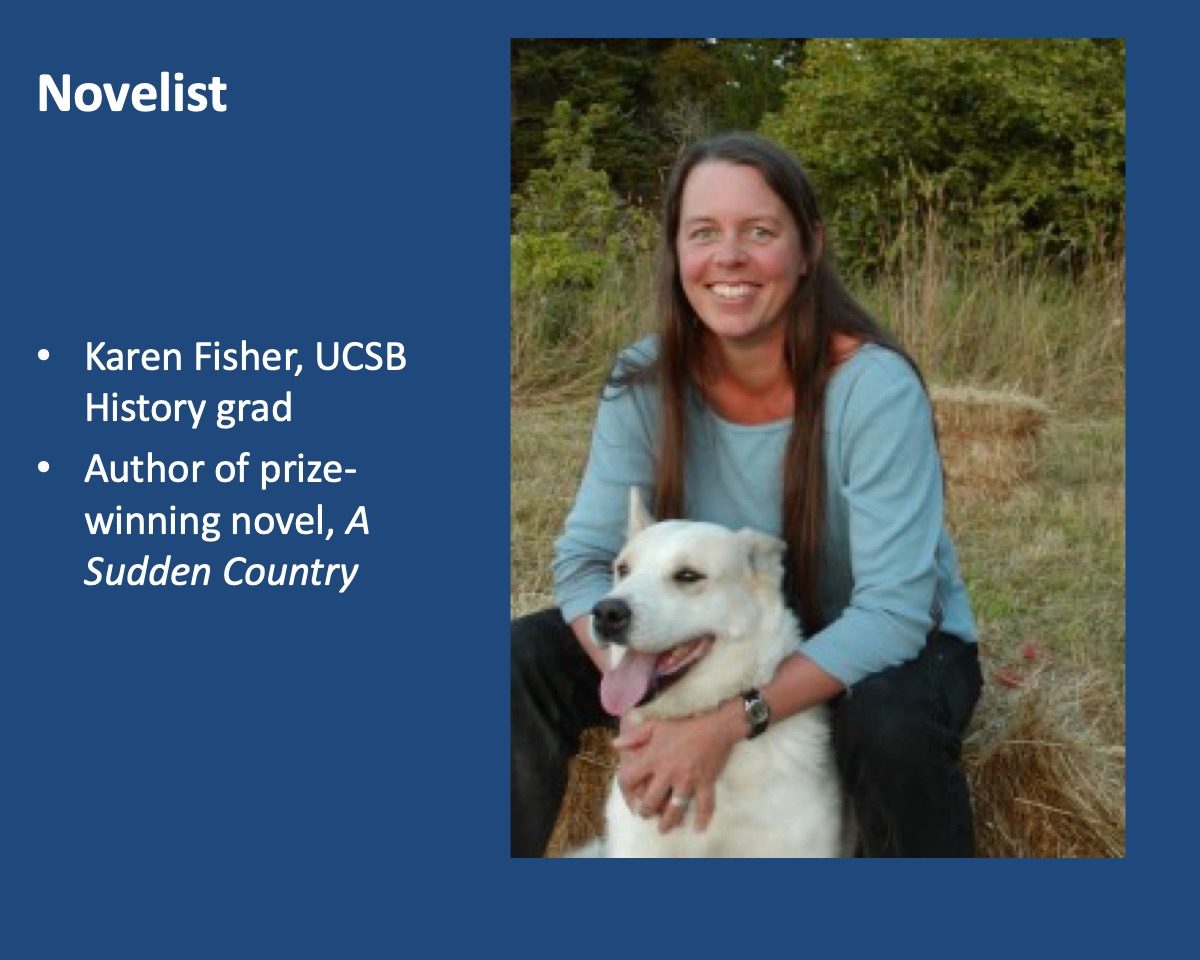 powerpoint slide about Karen Fisher