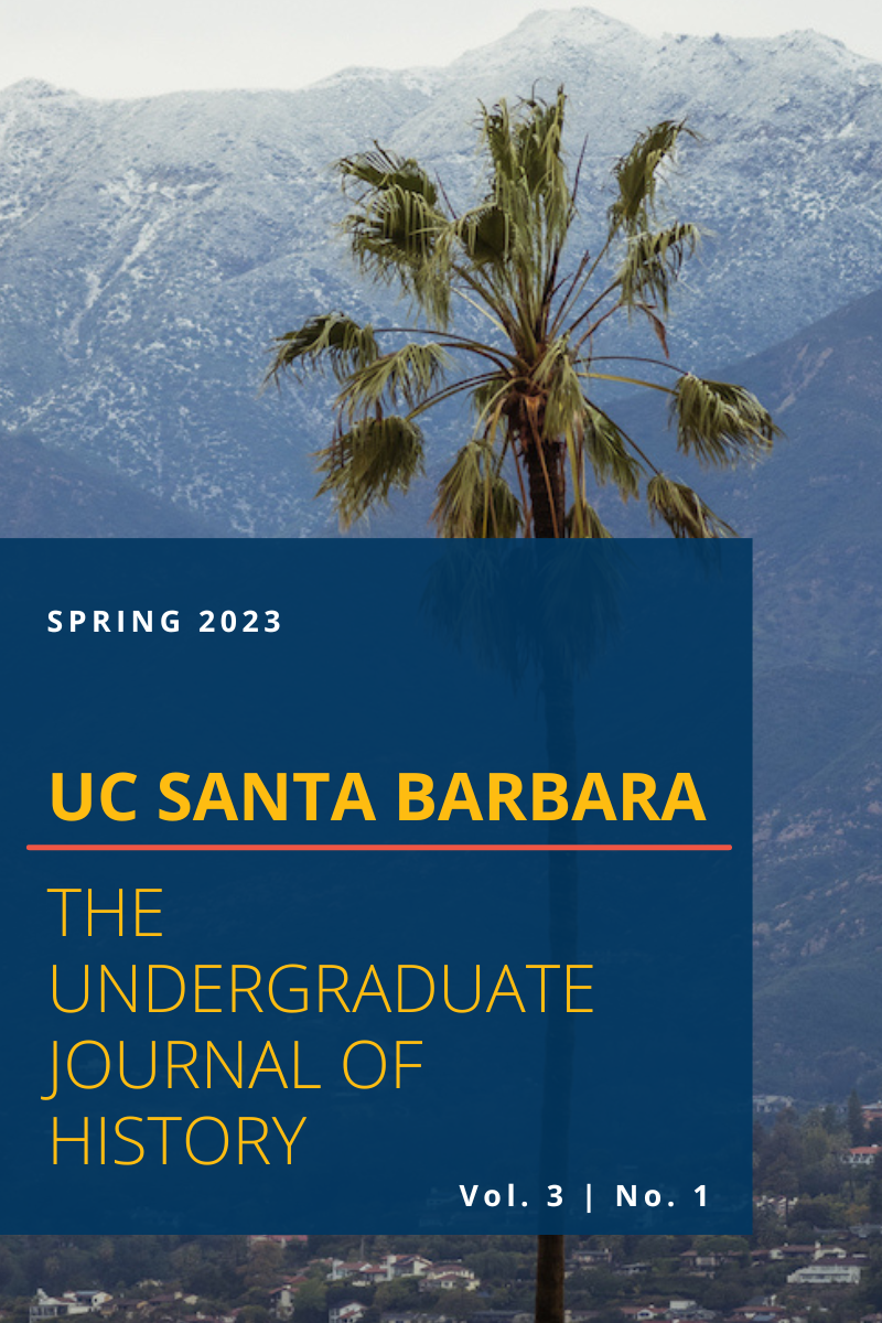 UCSB Undergraduate Journal of History Spring 2023 Cover