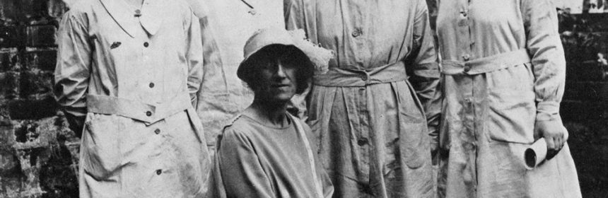 Marie Stopes with Clinic Midwives, London, 1921
