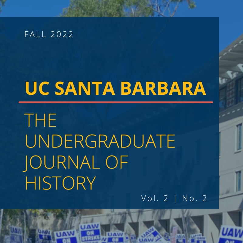 UCSB The Undergraduate Journal of History banner